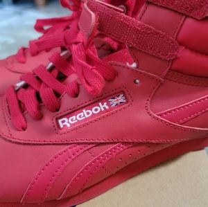 Womans Reeboks red size 9